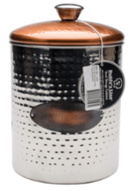 copper top dog treat jar